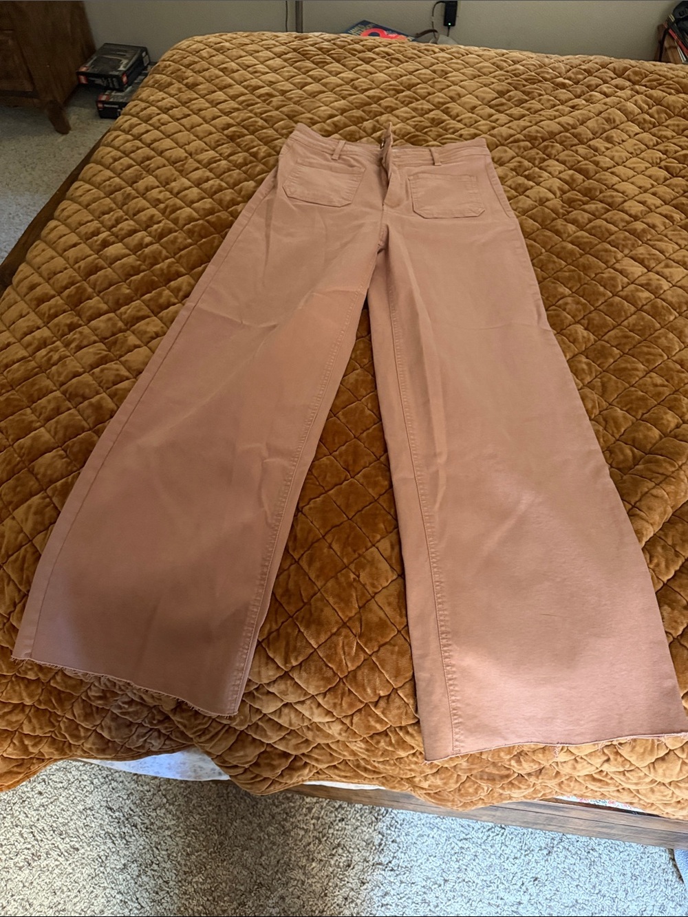 Oat New York Blush Wide-Leg Trousers